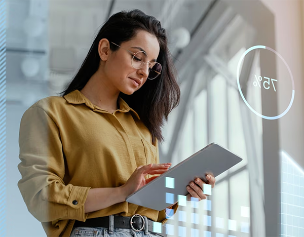 Business Person Using a Tablet